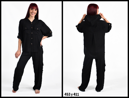 I411 Pantalon lino BB